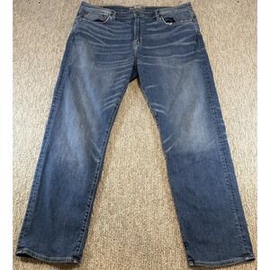 Revtown‎ Jeans Mens 40x33 Blue Automatic Relaxed Fit Stretch Denim Whiskers